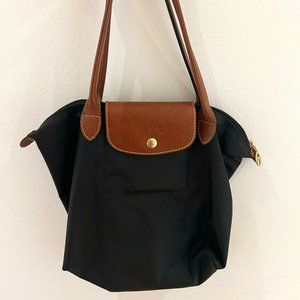 Small Black Longchamp Le Pliage Tote